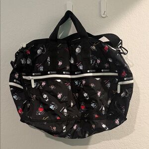 LeSportsac BT21 Black Multi-Character Tote Bag